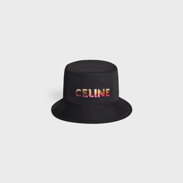 Celine Ombre Sequins Bucket Hat - Black
