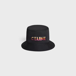 Men Celine Onmbre Sequins Bucket Hat - Black