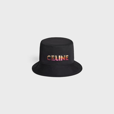 Celine Onmbre Sequins Bucket Hat - Black