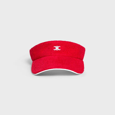 Visière Triomphe Coton Eponge - Rouge Vif