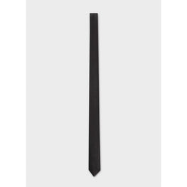 Men Pointed Tip Slim Leather 3Ply - Black