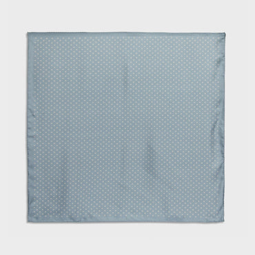 90X90Cm Square Twill Soie Triomphe Echelle - Grey Blue/ Cream