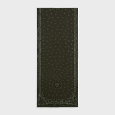 Stole Etamine Cashmere Etole Cachemire - Dark Kaki