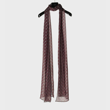 Stole Etamine Cashmere Biscotto Etole Cachemire - Bordeaux