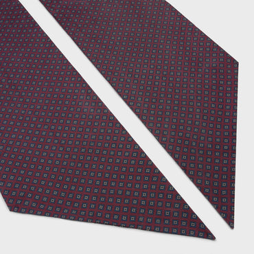 Scarf Twill Soie Losanges Écharpe - Bordeaux