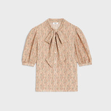 Lavalliere Blouse - Chalk/Apricot/Blue