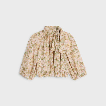 Lavalliere Raglan Ball Top - Vanilla/Pastel