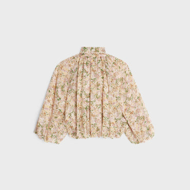Lavalliere Raglan Ball Top - Vanilla/Pastel