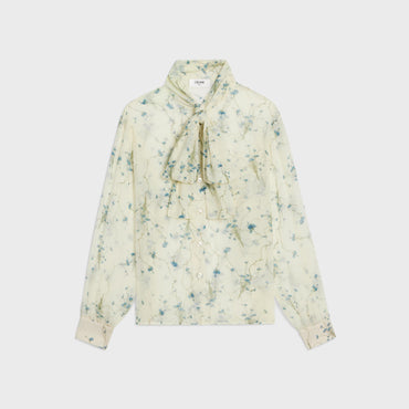 Blouse Valalliere - Vanille/Bleu