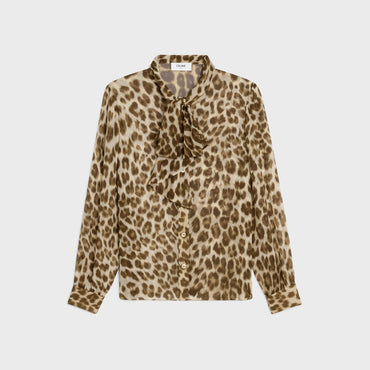 Blouse Col Noeud Jabot - Blond