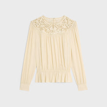 Blouse Encolure Guipure - Vanilla
