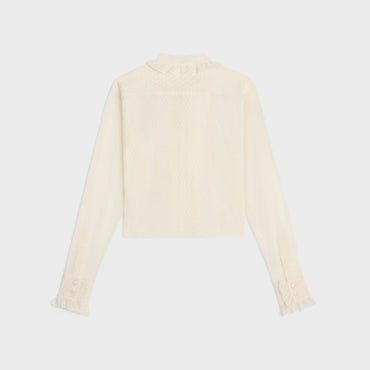 Chemise Romy Frill Cropped - Creme