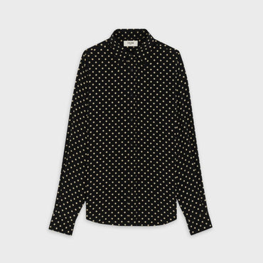 Drugstore Cl Collar Shirt - Black/Off White