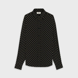 Men Drugstore Cl Collar Shirt - Black/Off White