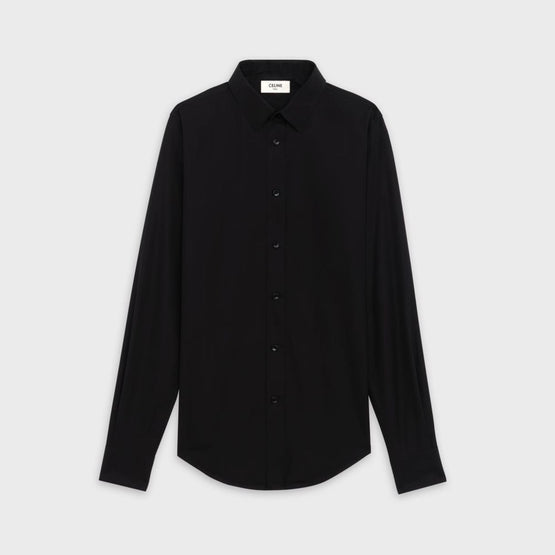 Men Modern Sk Collar Shirt - Black