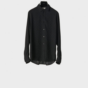 Chemise Loose Col Carnaby - Black