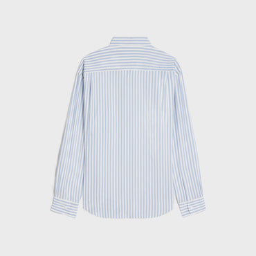 Chemise Cambridge Lavalliere - Craie/Bleu