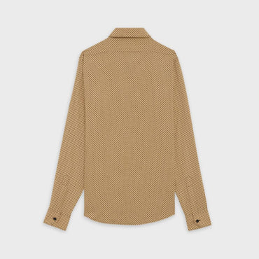 Drugstore Cl Collar Shirt - Beige/Black