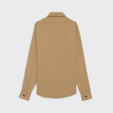Drugstore Cl Collar Shirt - Beige/Black