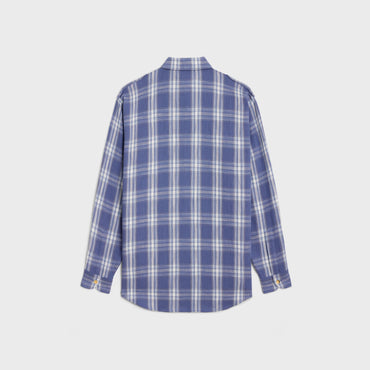 Chemise Oversize - Bleu/Ciel/Creme