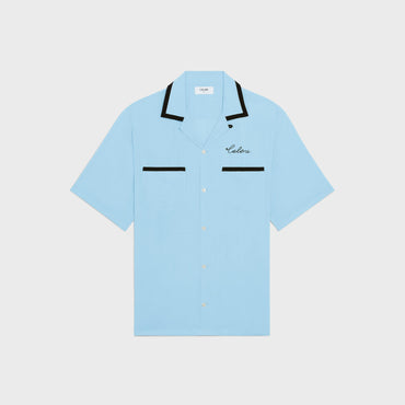 Loose Bowling Shirt - Light Blue