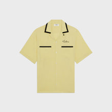 Men Loose Bowling Shirt - Yellow