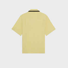 Men Loose Bowling Shirt - Yellow