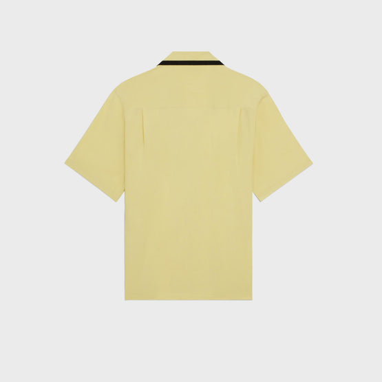 Men Loose Bowling Shirt - Yellow