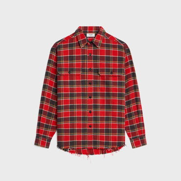 Chemise Trappeur Bords Francs - Red/Black