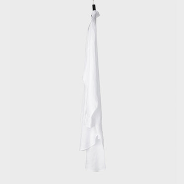 Painter Shirt With Tunisian Collar - White