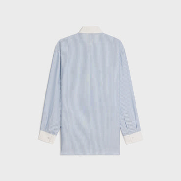 Triomphe Oversized Shirt - Chalk/Blue