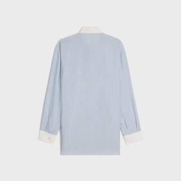 Triomphe Oversized Shirt - Chalk/Blue
