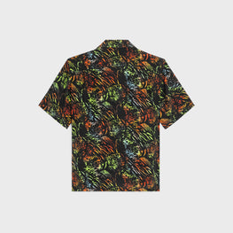 Men Bowling Shirt - Black/Multicolor