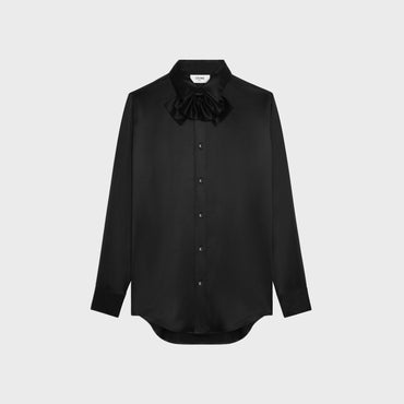 Chemise Romy Col Noeud - Black