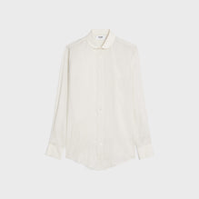 Chemise Romy Col Claudine - Craie/Gris Clair
