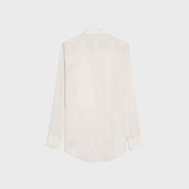 Chemise Romy Col Claudine - Craie/Gris Clair