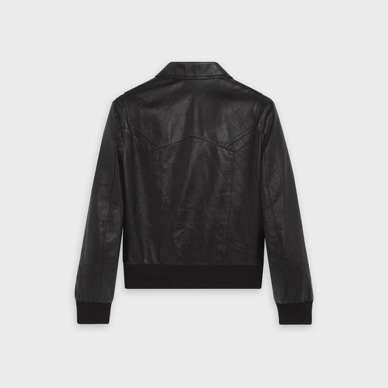 Men Cut-Out Ball Jacket - Black