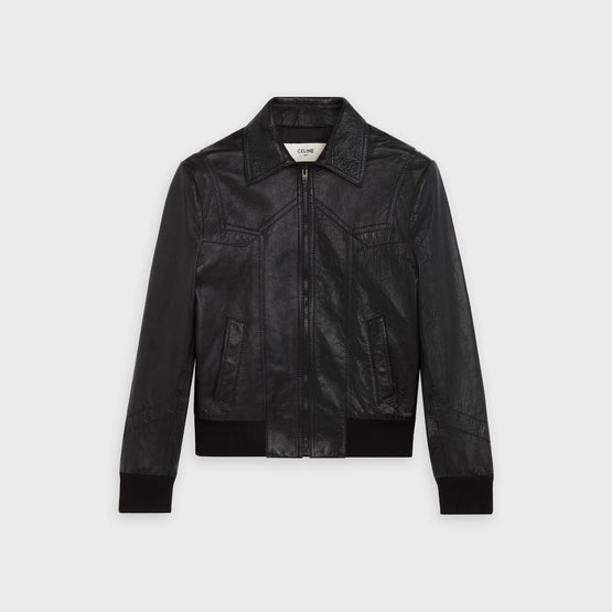 Men Cut-Out Ball Jacket - Black