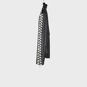 Oversize Biker Triangle Band - Black & White