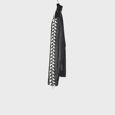 Oversize Biker Triangle Band - Black & White