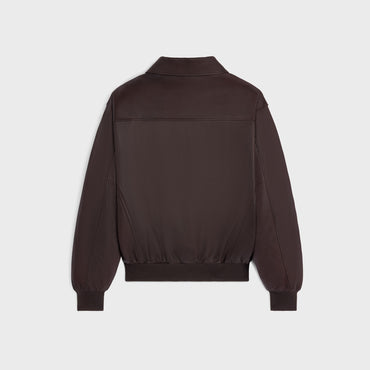 Blouson Aviateur Loose Soft Lambskin - Ebene