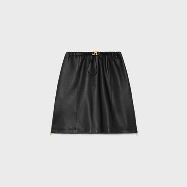 Athletic Skirt With Zip Details - Black