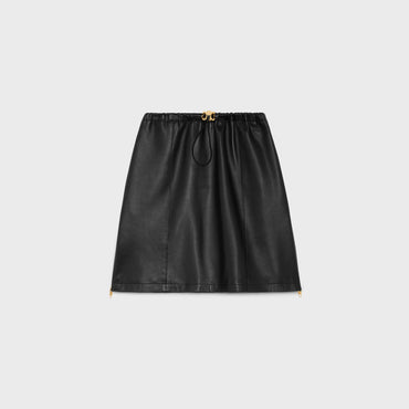 Athletic Skirt With Zip Details - Black