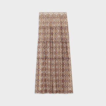 Long Skirt With Ruffles - Multicolor