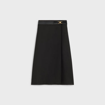Belt Wrap Skirt - Black