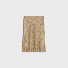 Jupe Entravee Georgette Lame Petit Leopard - Léopard/Argent