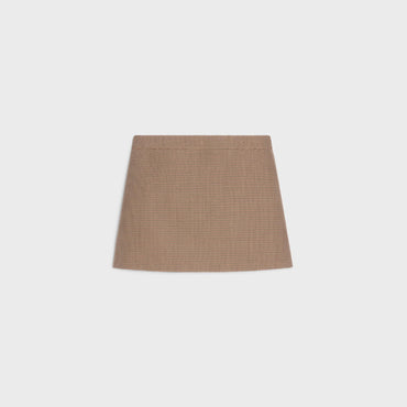 Jupe Trapeze Chelsea - Bordeaux/Beige/Black