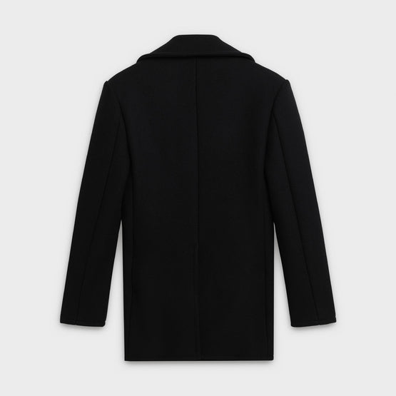 Men Classic Peacock 6 Bts Coat - Black