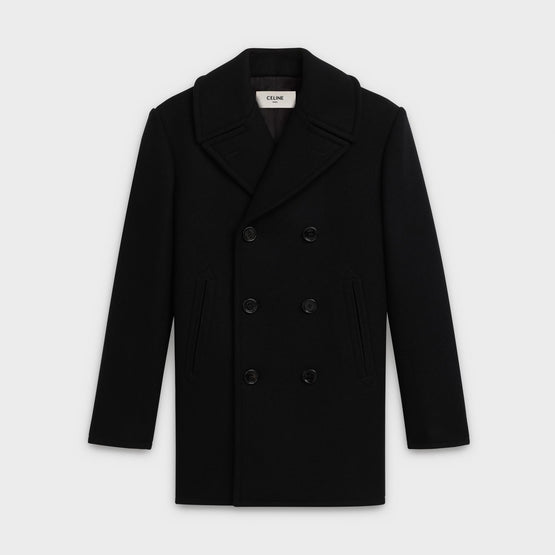 Men Classic Peacock 6 Bts Coat - Black