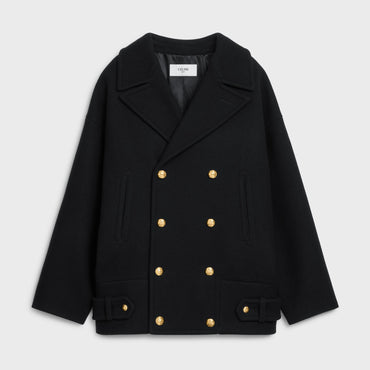 Eggshape Peacock Coat - Black